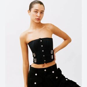 with jean corset